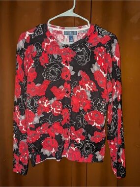 Karen Scott Rose Cardigan